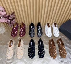ST68005 Alaia Fashionable street style shoes single shoes fashionable and comfortable loafers colorful diamonds comfortable walking shoes