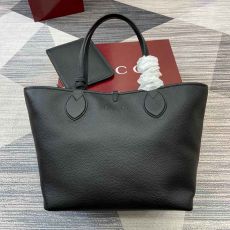 ST91134 GUCCI new counter quality adopts double-sided design handbag, apricot Booker cowhide large capacity tote bag, classic shopping bag model 839112