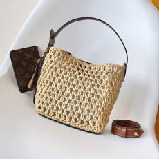 ST32951 LV AIInBB Lafite Grass Handbag Body Incorporating Iconic Brands and Other Leather Elements, Interpreting the Leisure Style of Southern France, Shoulder Bag Model M14217