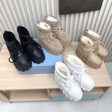 ST40026 Prand High end thick soled shoe brand, latest autumn and winter snow boots imported from Australia with sheepskin fur lining