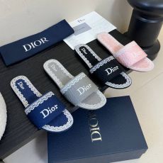 ST14721 Dior Classic embroidered logo flat slippers are comfortable safe stable and easy to wear Sandals are of high quality and come in multiple colors
