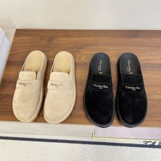 ST56534 DIOR Low key and versatile soft suede Muller slippers for daily commuting or leisure high-end fashion simple and elegant style sandals