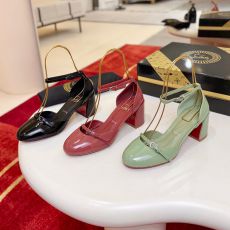 ST81776 New Arrival Women Patent Leather Thin Strap Buckle Mary Jane Mules Round Toe Low Heel Backless Sandals Office Wedding Daily Casual Dress