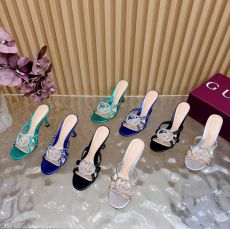 ST26700 New woven crystal embellished sandals paired with elegant high-heeled slippers for banquets