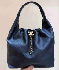 ST59561 CHANEL 26C Early Spring Vacation Series: Hobo Bag with Soft Touch, Original Factory Genuine Haas Lychee Noodle Calf Leather