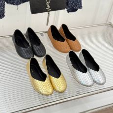 ST29916 The row Fashionable new woven flat sole shoes luxurious designer casual outdoor leather all day comfortable loafers