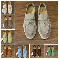 ST13087 Vintage elegant luxury casual shoes handmade high-quality glossy couple loafers