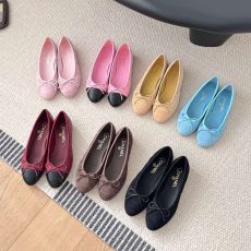 ST15814 chanel Lingge flat casual shoes high-end brand designer leather fashion versatile ballet shoes