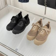 ST92768 hermes Cotton canvas low cut casual shoes with clever and unique lace up design featuring a relaxed and lazy style