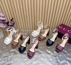 ST51562 Classic horseneck buckle high-heeled sandals with thick sole design and fashionable high-heeled sandals
