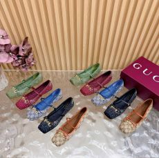 ST66560 High end rhinestone fashionable breathable ballet shoes ultimate walking comfort flat shoes