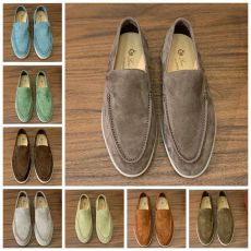 ST43197 Smooth couple loafers top-notch cashmere retro elegant low-key luxury casual shoes