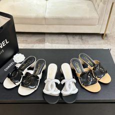 ST53798 Romantic luxurious lazy one foot slippers are a must-have for daily vacations Fashionable giant pearl heel slippers