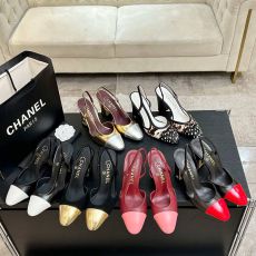 ST58056 Classic retro color blocked high-heeled sandals paired with elegant and exquisite high-heeled sandals