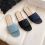 ST31053 Designer Inspired Women Denim Flat Slide Slippers Ladies Summer Daily Vacation Beach Footwear